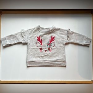 Cat & Jack Baby Reindeer Sweatshirt 3-6M